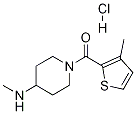 (4-Methylamino-piperidin-1-yl)-(3-methyl-thiophen-2-yl)-methanone hydrochloride,1353962-63-6,结构式