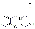 1-(2-Chloro-benzyl)-2-methyl-piperazine hydrochloride 化学構造式