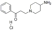 3-(4-Amino-piperidin-1-yl)-1-phenyl-propan-1-one hydrochloride,,结构式