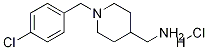 [1-(4-Chloro-benzyl)-piperidin-4-yl]-methyl-amine hydrochloride 化学構造式