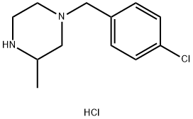 1-(4-Chloro-benzyl)-3-methyl-piperazine hydrochloride,1261235-78-2,结构式