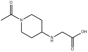 (1-Acetyl-piperidin-4-ylaMino)-acetic acid Struktur