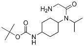 (1R,4R)-{4-[(2-AMino-acetyl)-isopropyl-aMino]-cyclohexyl}-carbaMic acid tert-butyl ester 化学構造式