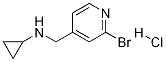 (2-BroMo-pyridin-4-ylMethyl)-cyclopropyl-aMine hydrochloride Structure