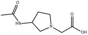 (3-AcetylaMino-pyrrolidin-1-yl)-acetic acid Struktur