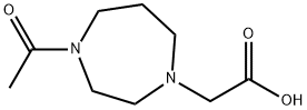 (4-Acetyl-[1,4]diazepan-1-yl)-acetic acid Structure