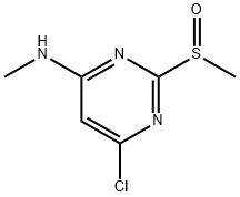 (6-Chloro-2-Methanesulfinyl-pyriMidin-4-yl)-Methyl-aMine 化学構造式