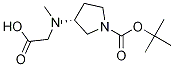 (R)-3-(CarboxyMethyl-Methyl-aMino)-pyrrolidine-1-carboxylic acid tert-butyl ester Structure