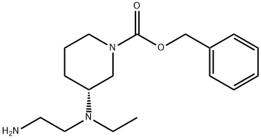 (R)-3-[(2-AMino-ethyl)-ethyl-aMino]-piperidine-1-carboxylic acid benzyl ester 化学構造式