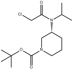 (R)-3-[(2-Chloro-acetyl)-isopropyl-aMino]-piperidine-1-carboxylic acid tert-butyl ester,1353993-41-5,结构式
