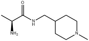 (S)-2-AMino-N-(1-Methyl-piperidin-4-ylMethyl)-propionaMide 结构式