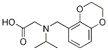 [(2,3-Dihydro-benzo[1,4]dioxin-5-ylMethyl)-isopropyl-aMino]-acetic acid,,结构式