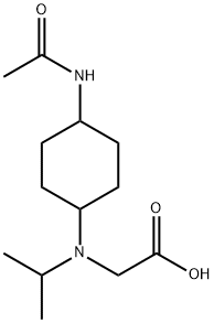 [(4-AcetylaMino-cyclohexyl)-isopropyl-aMino]-acetic acid Structure