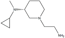 [(R)-1-(2-AMino-ethyl)-piperidin-3-yl]-cyclopropyl-Methyl-aMine 化学構造式
