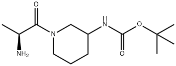 [1-((S)-2-AMino-propionyl)-piperidin-3-yl]-carbaMic acid tert-butyl ester 结构式
