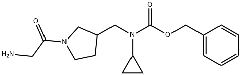 [1-(2-AMino-acetyl)-pyrrolidin-3-ylMethyl]-cyclopropyl-carbaMic acid benzyl ester,1353957-56-8,结构式