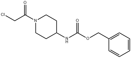 [1-(2-Chloro-acetyl)-piperidin-4-yl]-carbaMic acid benzyl ester Structure