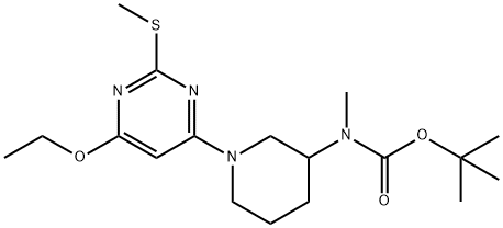 [1-(6-Ethoxy-2-Methylsulfanyl-pyriMidin-4-yl)-piperidin-3-yl]-Methyl-carbaMic acid tert-butyl ester|[1-(6-乙氧基-2-甲硫基-嘧啶-4-基)-哌啶-3-基]-甲基-氨基甲酸叔丁基酯