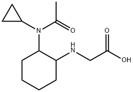 [2-(Acetyl-cyclopropyl-aMino)-cyclohexylaMino]-acetic acid Struktur