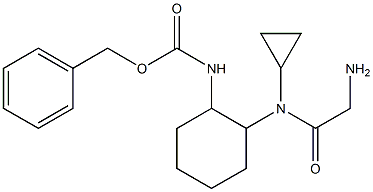 {2-[(2-AMino-acetyl)-cyclopropyl-aMino]-cyclohexyl}-carbaMic acid benzyl ester,1353955-03-9,结构式