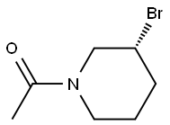 1-((R)-3-BroMo-piperidin-1-yl)-ethanone,1354006-89-5,结构式
