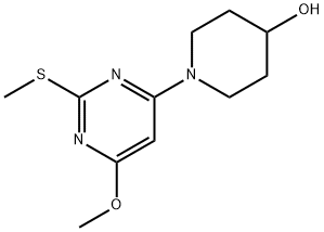 1-(6-Methoxy-2-Methylsulfanyl-pyriMidin-4-yl)-piperidin-4-ol Structure