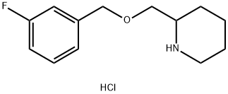 2-(3-Fluoro-benzyloxyMethyl)-piperidine hydrochloride Structure