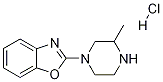 2-(3-Methyl-piperazin-1-yl)-benzooxazole hydrochloride 化学構造式