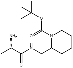 2-[((S)-2-AMino-propionylaMino)-Methyl]-piperidine-1-carboxylic acid tert-butyl ester Struktur
