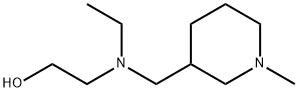2-[Ethyl-(1-Methyl-piperidin-3-ylMethyl)-aMino]-ethanol Struktur