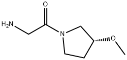 2-AMino-1-((R)-3-Methoxy-pyrrolidin-1-yl)-ethanone 结构式
