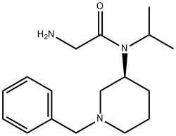 2-AMino-N-((S)-1-benzyl-piperidin-3-yl)-N-isopropyl-acetaMide 化学構造式