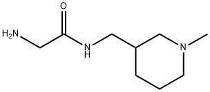 2-AMino-N-(1-Methyl-piperidin-3-ylMethyl)-acetaMide 结构式