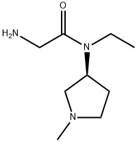 2-AMino-N-ethyl-N-((S)-1-Methyl-pyrrolidin-3-yl)-acetaMide 结构式
