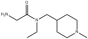 2-AMino-N-ethyl-N-(1-Methyl-piperidin-4-ylMethyl)-acetaMide Struktur