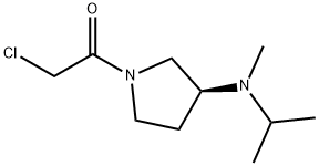 2-Chloro-1-[(S)-3-(isopropyl-Methyl-aMino)-pyrrolidin-1-yl]-ethanone Struktur