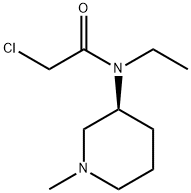 2-Chloro-N-ethyl-N-((S)-1-Methyl-piperidin-3-yl)-acetaMide 结构式