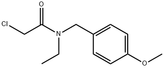2-Chloro-N-ethyl-N-(4-Methoxy-benzyl)-acetaMide 化学構造式