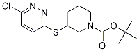3-(6-Chloro-pyridazin-3-ylsulfanyl)
-piperidine-1-carboxylic acid tert-
butyl ester Struktur