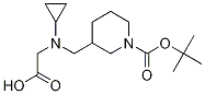 3-[(CarboxyMethyl-cyclopropyl-aMino)-Methyl]-piperidine-1-carboxylic acid tert-butyl ester 结构式