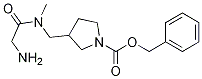 3-{[(2-AMino-acetyl)-Methyl-aMino]-Methyl}-pyrrolidine-1-carboxylic acid benzyl ester Structure