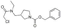3-{[(2-Chloro-acetyl)-ethyl-aMino]-Methyl}-pyrrolidine-1-carboxylic acid benzyl ester Struktur