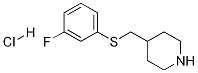 4-(3-Fluoro-phenylsulfanylMethyl)-piperidine hydrochloride Structure