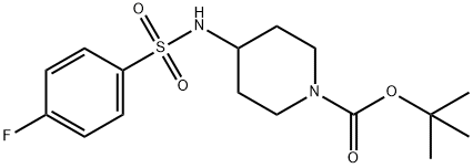 4-(4-Fluoro-benzenesulfonylaMino)-piperidine-1-carboxylic acid tert-butyl ester Structure