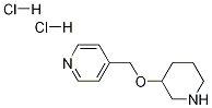 4-(哌啶-3-基氧基甲基)-吡啶二盐酸盐, 1185319-69-0, 结构式