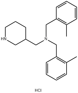 双-(2-甲基-苄基)-哌啶-3-基甲基-胺盐酸盐,1289386-08-8,结构式