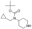 Cyclopropyl-piperidin-4-ylMethyl-carbaMic acid tert-butyl ester Structure