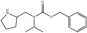 Isopropyl-pyrrolidin-2-ylMethyl-carbaMic acid benzyl ester Struktur