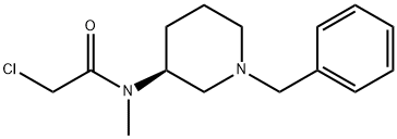 N-((S)-1-Benzyl-piperidin-3-yl)-2-chloro-N-Methyl-acetaMide 化学構造式