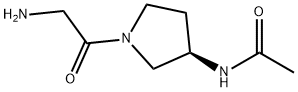 N-[(R)-1-(2-AMino-acetyl)-pyrrolidin-3-yl]-acetaMide,1353999-70-8,结构式